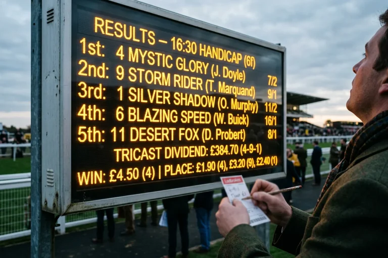 Computer tricast dividend calculation in UK horse racing