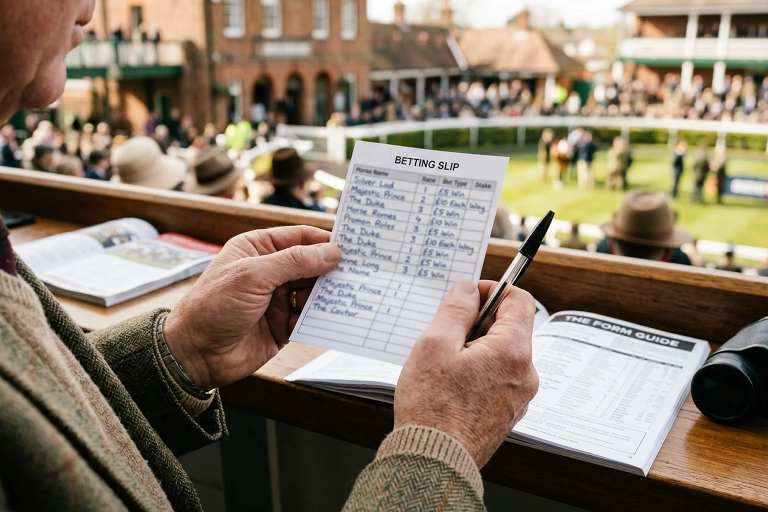 UK bookmaker betting slip showing tricast box selections