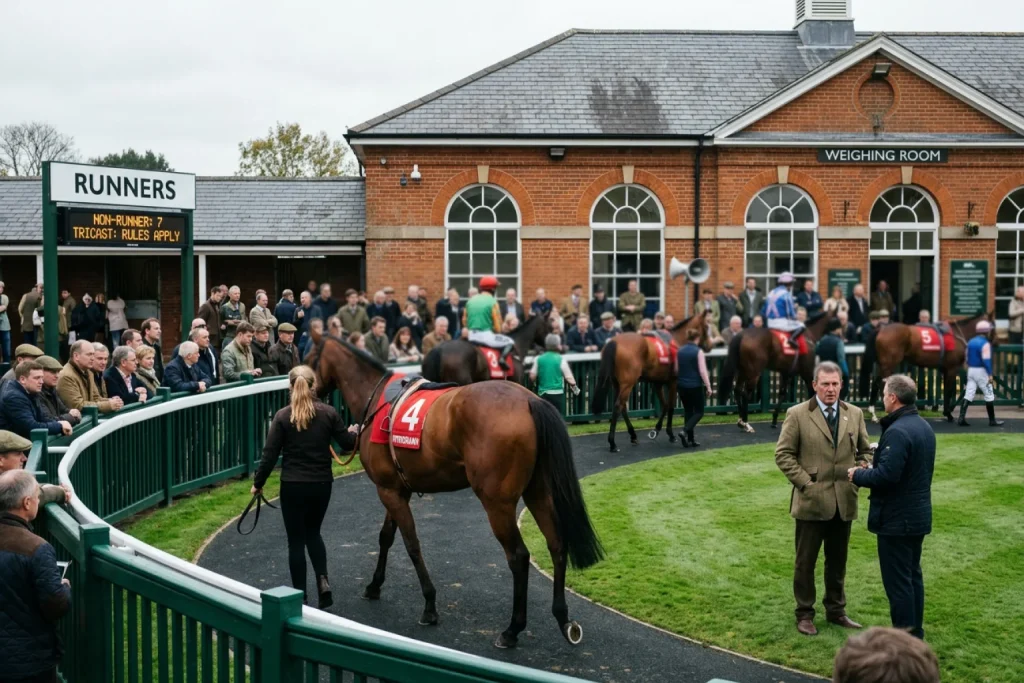 Non-runner rules for UK tricast betting