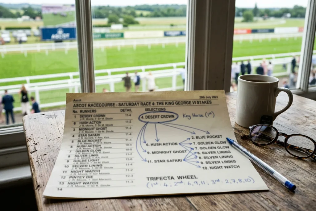 Trifecta wheel betting strategy for horse racing